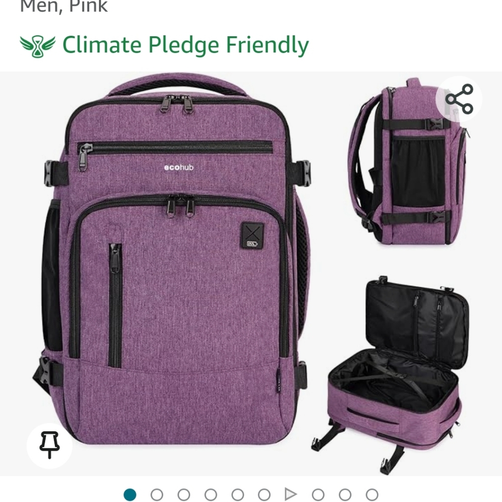 ECOHUB 16'' Travel Backpack Airline approved personal item